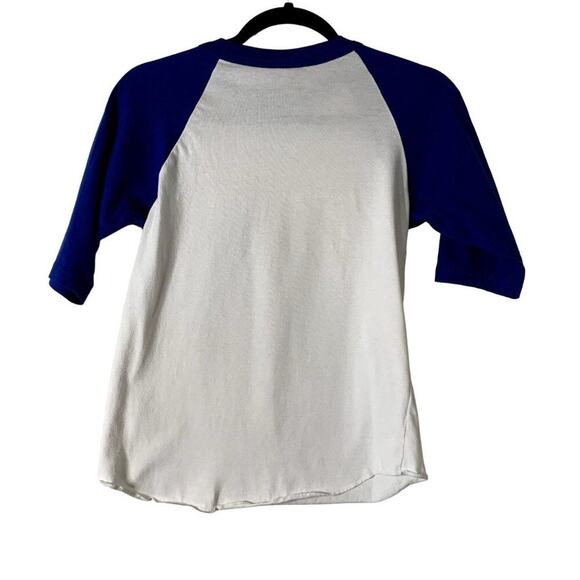 Easton‎ White and Blue BOY'S Crew Neck "Baseball Style" Tee Shirt - Size M - Picture 2 of 4